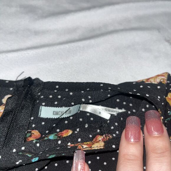 UO Small Kimchi Blue Lynn Empire Waist Ruffle Sleeve Dress - Picture 8 of 11